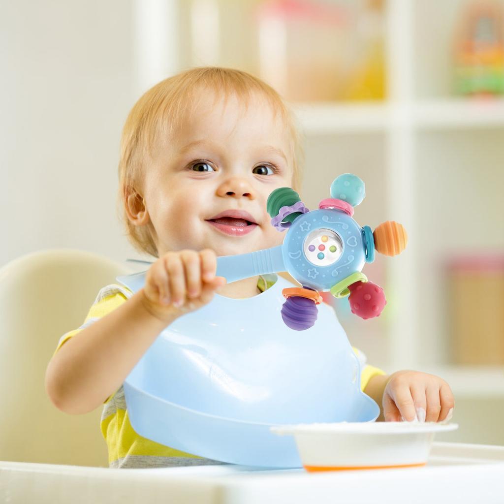 Rattle Ball Grip Tooth Glue Grinding Teeth Can Chew High Temperature Boiling Grip Baby Educational Toys