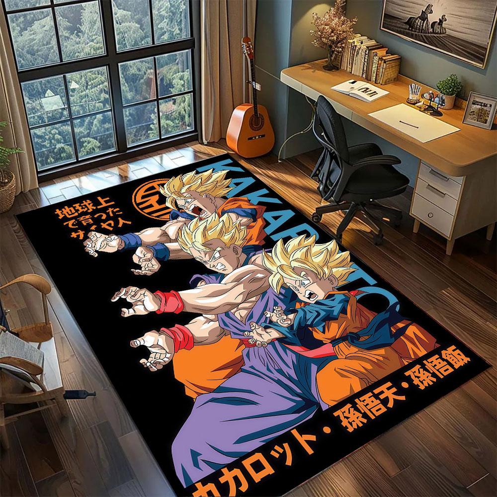 Ковер с Вегетой из Dragon Ball для гостиной, спальни, домашнего декора, крутой коврик для кино, игровой коврик для пола