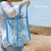 Sandproof Mesh Beach Bag Foldable Shoulder Storage Bag New Toiletry Bag  Swimming