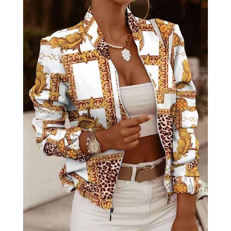 IHUASU Осенний кардиган с длинными рукавами на молнии, декорированное пальто, маленькие куртки и пальто