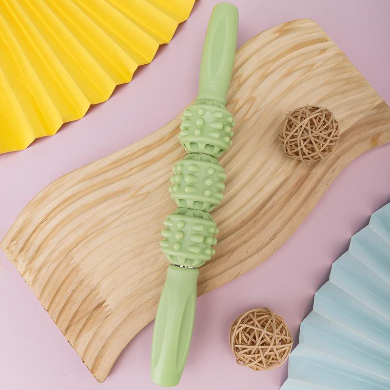 Тонкая массажная палочка для ног «Волчьи зубы» роликовая фитнес-палочка для фасции ног ролик для расслабления мышц ног растяжка для йоги для икр