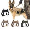 Tactical Dog Harness Military Training Tactical Dog Harness Military Adjustable Vest Pet Training Set Small Medium Large Dogs
