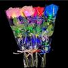 Light Up Rose Bouquet Led Glowing Artificial Silk Flowers Valentines Mother's Day Gift for Home Wedding Centerpieces Party Decor