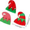 New Creative Ball Stripe Xmas Cap Soft Christmas Xmas Red Santa Elf Hat Party Supplies Winter Outdoor Christmas Hat