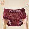 Thin Mesh Lace Women's Underwear Panties Mid Waist Cotton Crotch Briefs Letter Light Transparent Underwear for Women Underpants Knickers Lingerie