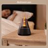Candle Flame Ultrasonic Air Humidifier with 7-color Flame Ambient Light 3-level Timed Essential Oil Aroma Diffuser for Home Gift