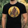 T-Shirt Herren Bigfoot Mit Sonnenblume Motiv Baumwolle Größe XS Bis 5XL
