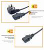 25-Pack US Standard C13 AC Power Cords for Computers, Monitors, Projectors, and Appliances