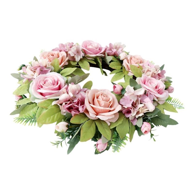 Elegant Florals Wreath Portable Accessory for Living Room or Office Decoration