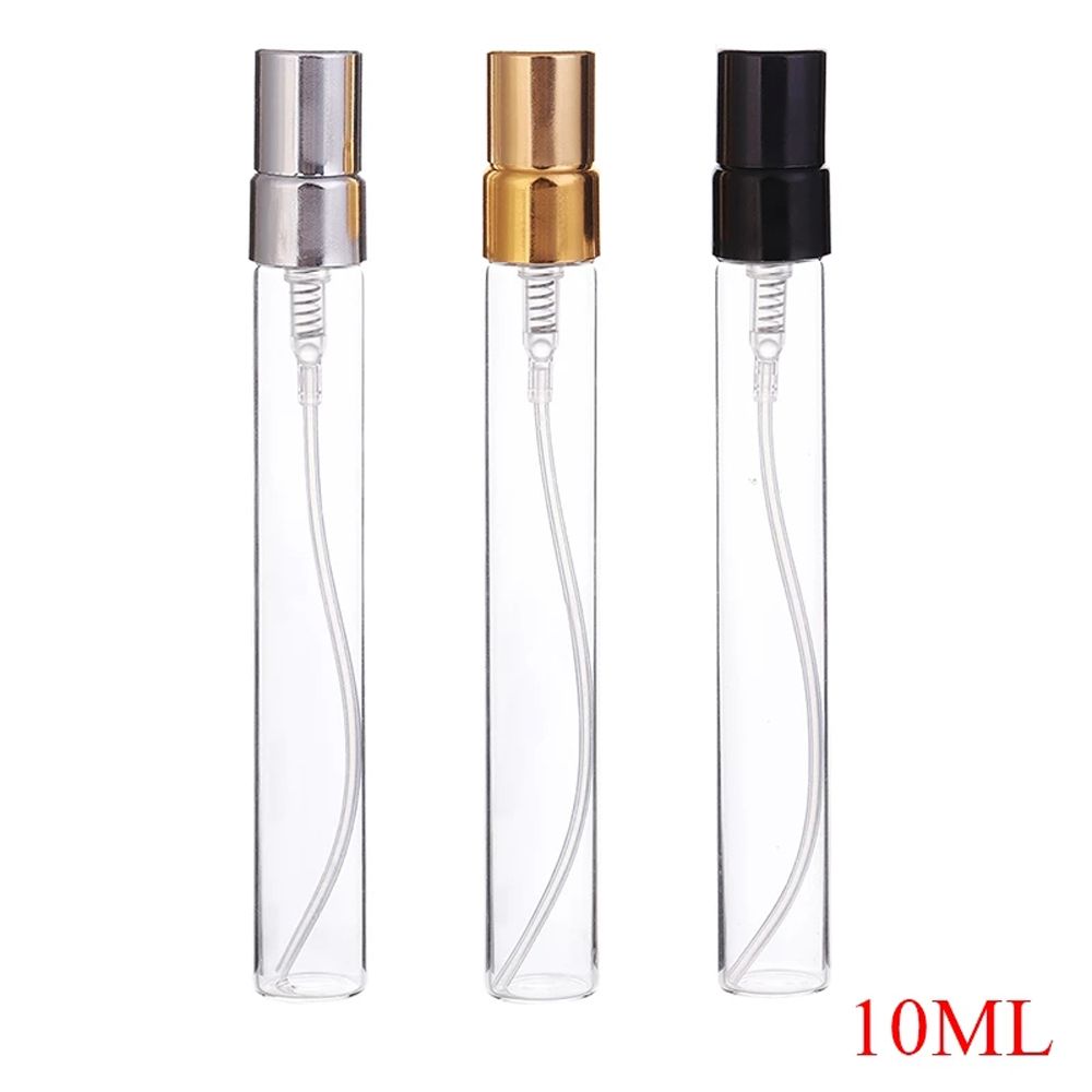 Gold Silver Cap Cosmetic Container Perfume Atomizer Refillable Glass Bottle Spray Bottle