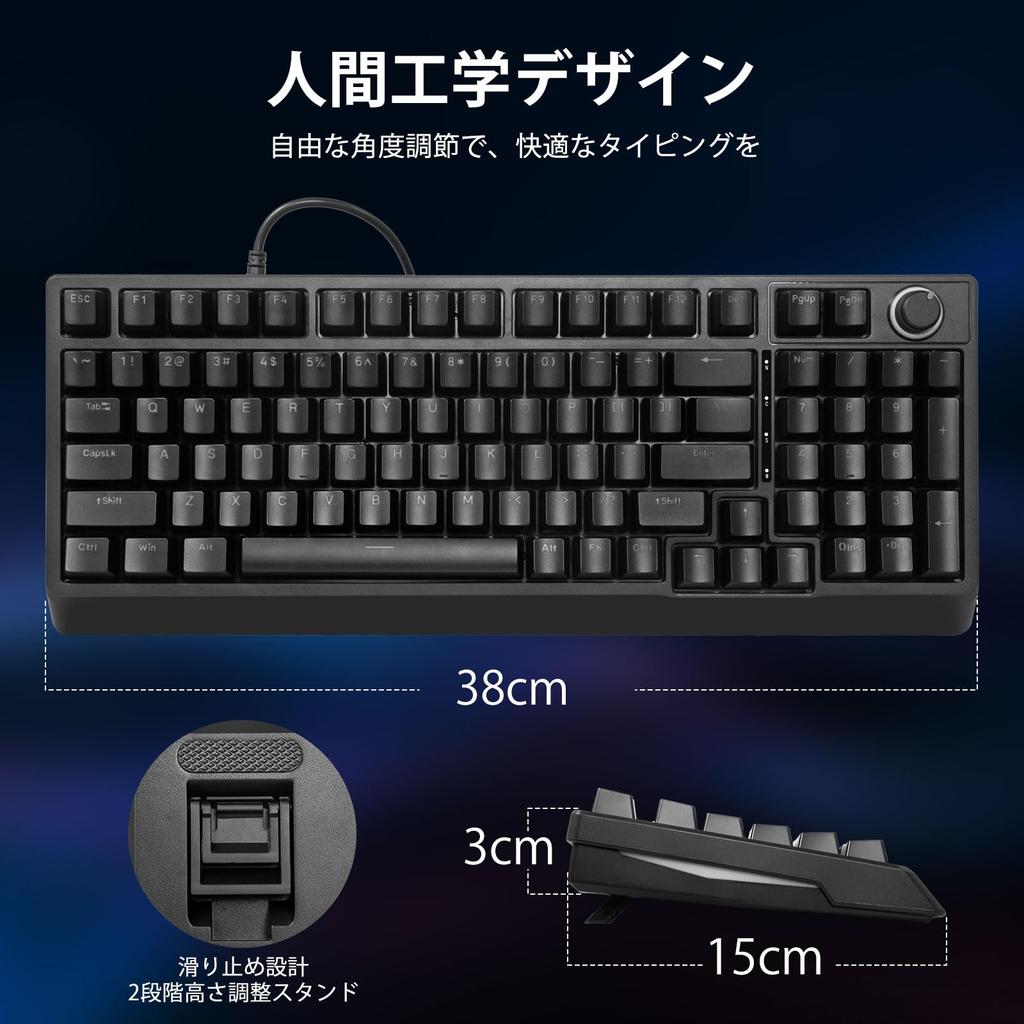 HUO JI Игровая Красная Механическая с Английской LED Подсветкой Сбоку для Совместимой Клавиатуры, TKL, Переключатели, Клавиатура, Проводная, 96% Точность, Ручки, Раскладка, и