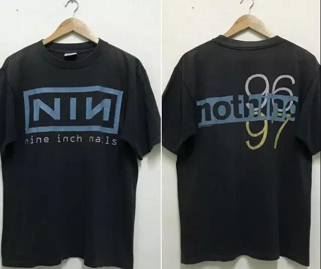 Футболка унисекс с коротким рукавом Nine Inch Nails, тур 90-х 96-97, двусторонняя HH02947