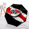 Printed Club Atlético River Plate Printed Folding Umbrella,Outdoor,Leisure,And Travel Umbrella,Durable Umbrella Fabric,Birthday And Holiday Gift