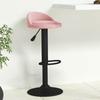 VidaXL Табурет для бара Розовый Велюр, кухонный стул, стул, стул для паба, кухонные стулья, стулья, стулья 333595