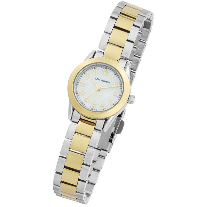 Montre - Jette - Femme - Acier inox bicolore - Cadran nacre 23 mm