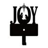 Очаровательный металлический рождественский крючок для яслей Joy — идеально подходит для подвешивания ключей и украшения стен в это Рождество