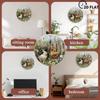 25cm Round Wood and Acrylic Combination Wall Clock