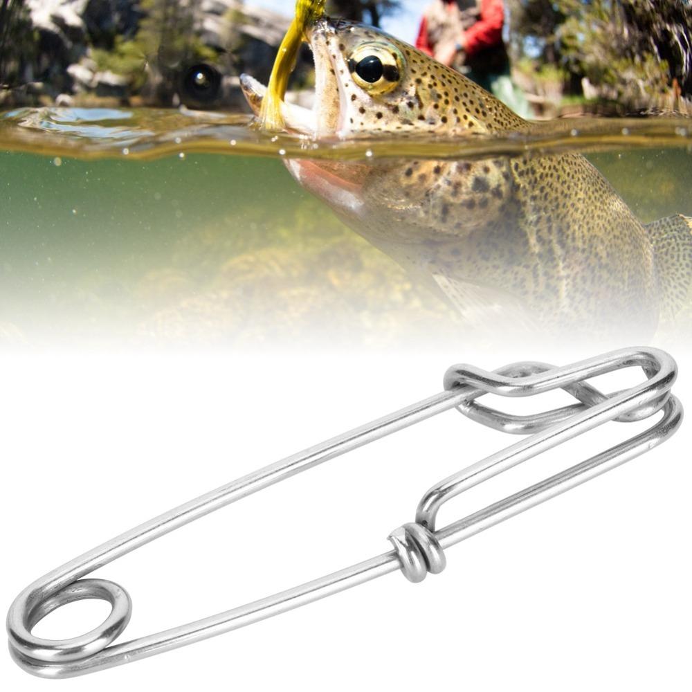 15PCS Stainless Steel Longline Snap Clips 3 Sizes Longline Branch Hangers  Saltwater Fishing
