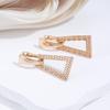 Kinel Geometric Triangle Dangle Earrings For Women Rose Gold Color Vintage Earring