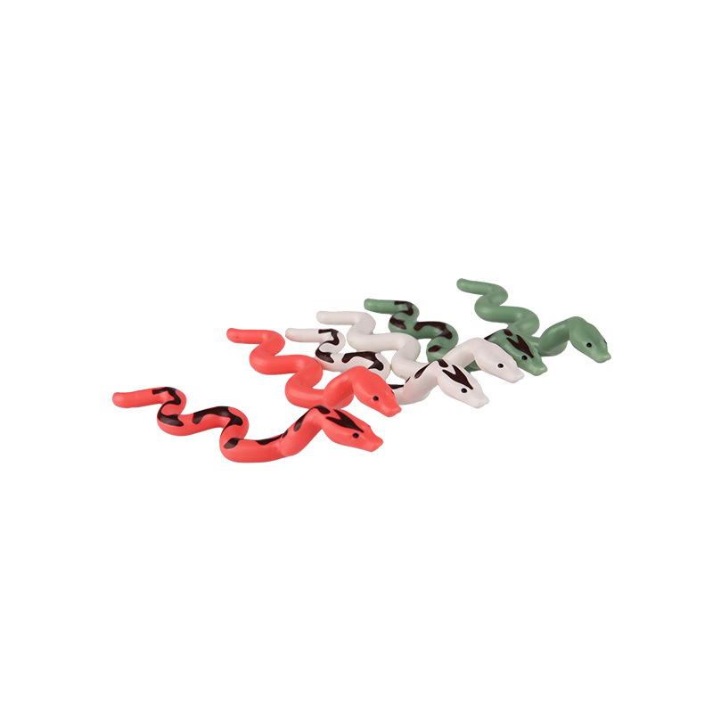 5PCS/Set Animals Cute Cat Pig Snake Figures DIY Building Blocks Toys for Children Gifts Toy Colorful Animal 38801 13786 1410pb01