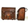 Motorcycle Side Pouch Brown Leather Pouch Saddlebags Saddle Panniers 2 Bags