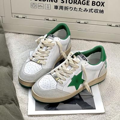 Новые повседневные кеды, обувь со звездами, на плоской подошве, на шнуровке, с цветовой блокировкой, в стиле колледжа, женские белые кеды