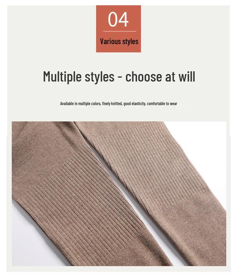 Unisex Three-Ply Wool Cashmere Leggings - New Autumn/Winter Warm Pants