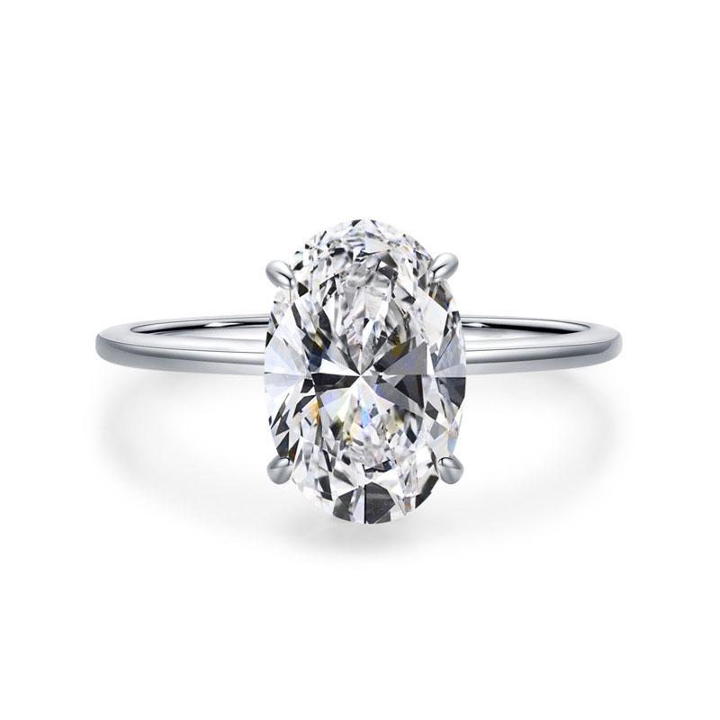 2025 New 316L Stainless steel Wedding Ring for Women Dazzling Zirconia Luxury Lady Accessories Bridal Jewelry Wholesale Not Fade