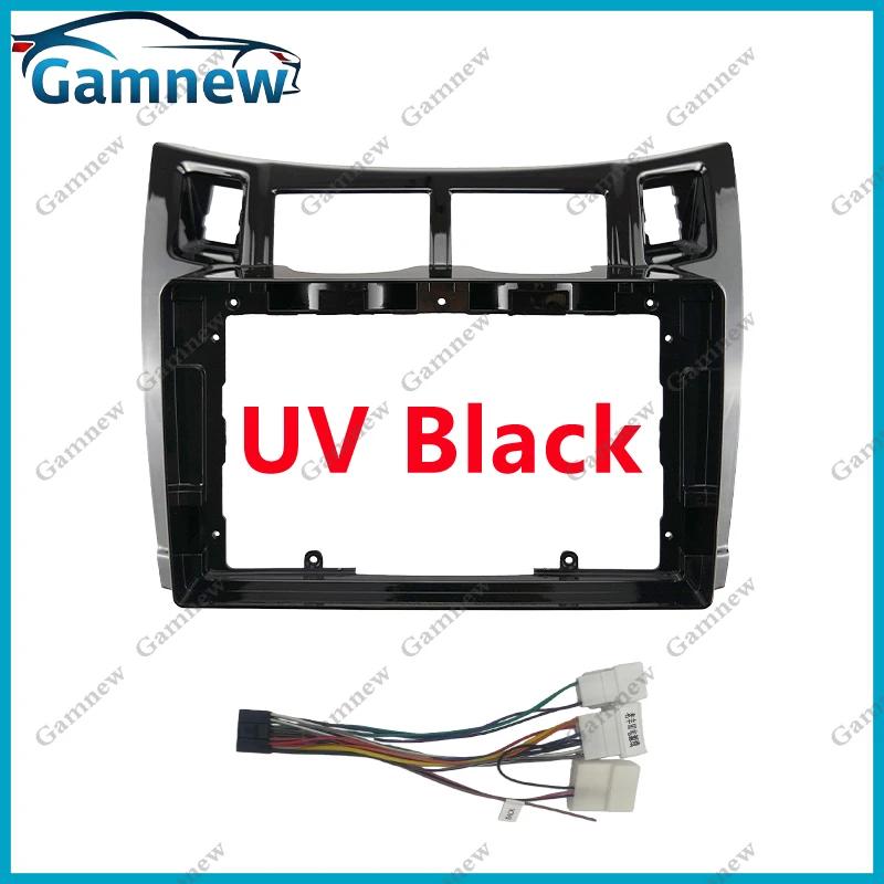 9 Inch Car Frame Fascia Cable Adapter Android Radio Audio Panel Kit For Toyota Vitz 2 (XP90), Yaris 2 2005-2012