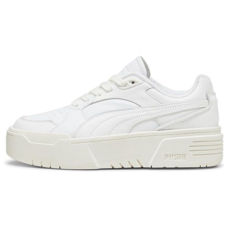 Puma Club Comfortable Durable Low-Top Sneakers Women Sneakers White 396098-01