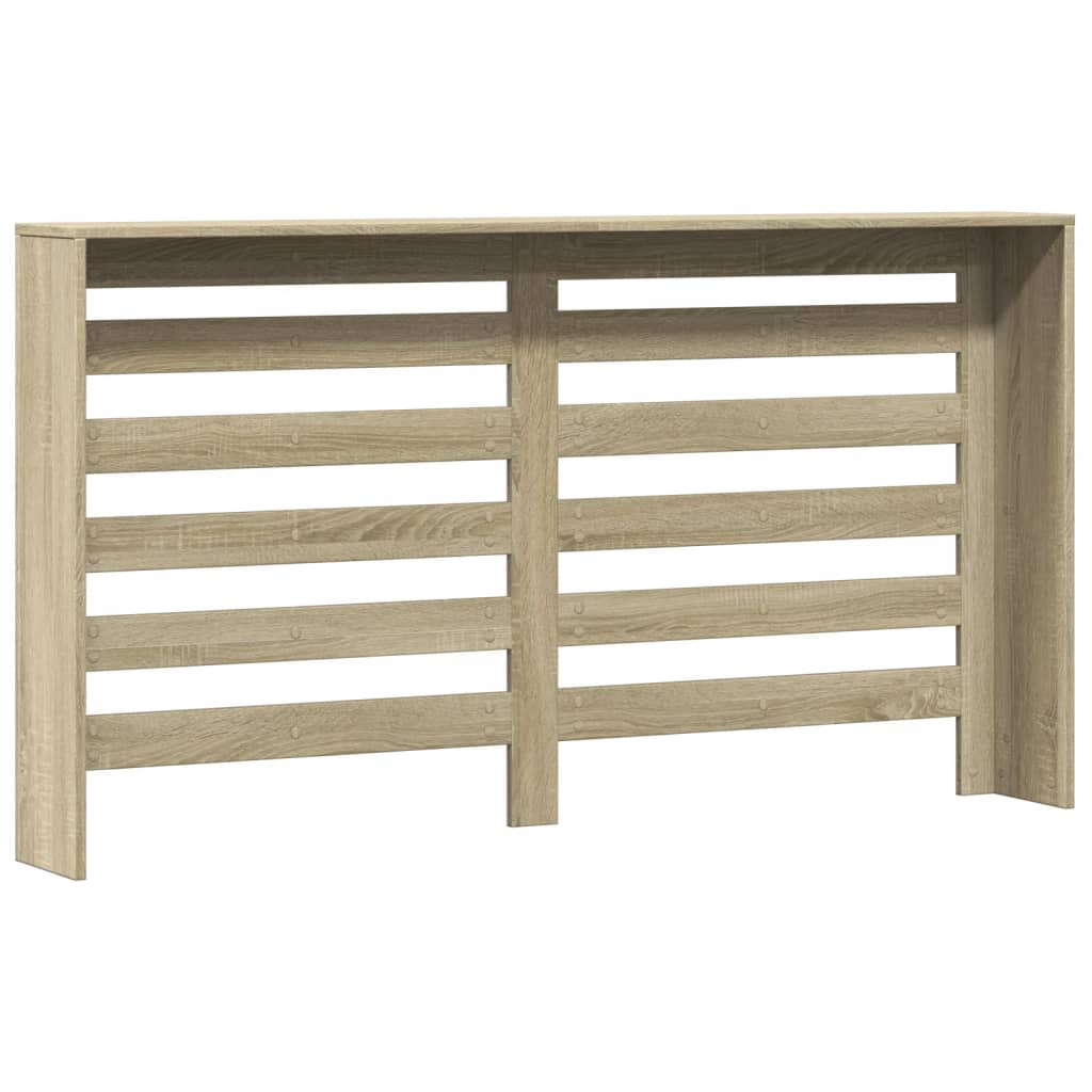 Radiator Cover in Sonoma Oak 149 x 20 x 82 cm Wood Based Material
