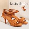 Женская обувь для латинских танцев для девочек, бальные танцы, танго, сальса, туфли для вечеринок для женщин, высокий каблук 7 см