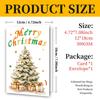 10PCS Large Christmas Greeting Cards with Envelopes, Watercolor Xmas Tree Cards for Holiday & New Year Gifts
