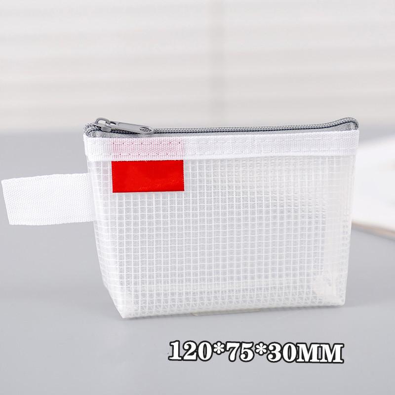 Waterproof Triangle Mesh Zipper Bag Small Object Storage Bag Card Bag Bank Card Storage Bag
