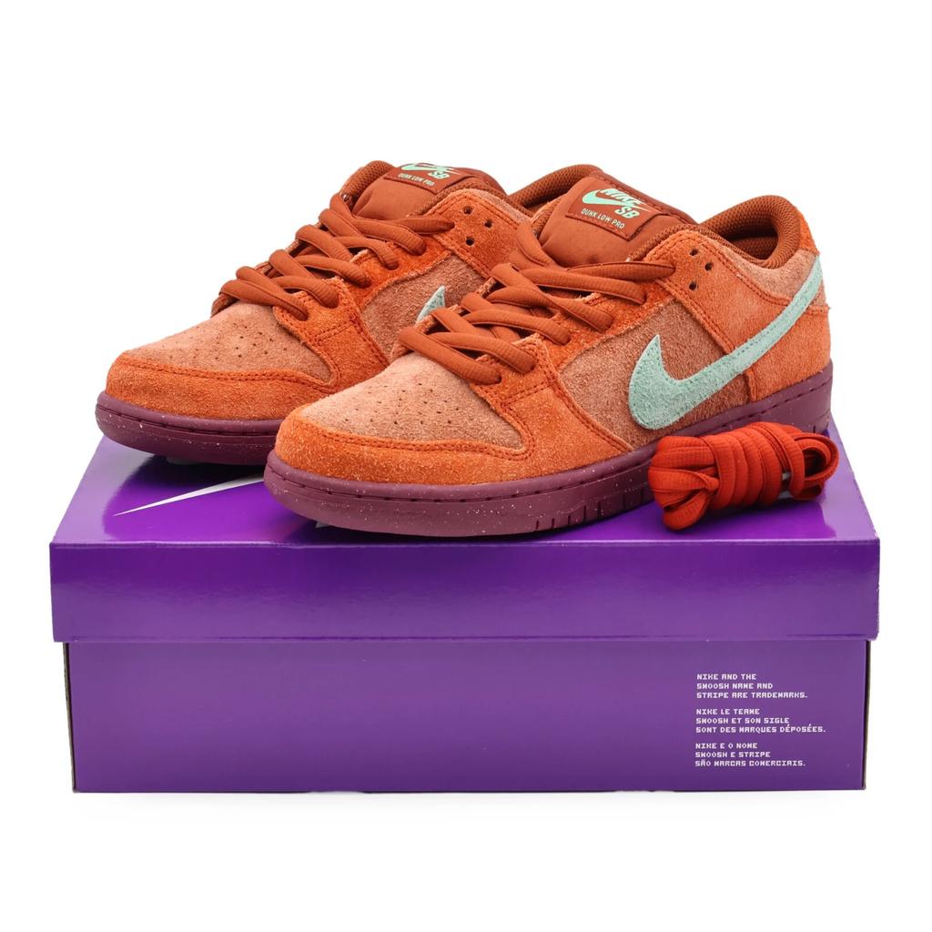 DV5429-601 Nike SB Dunk Low Мистический Красный Палисандр Изумрудный Подъем Прочный (Мужской)