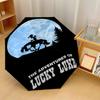Lucky Luke Windproof Auto 8 Rib Folding Umbrella Portable Outdoor Parasol
