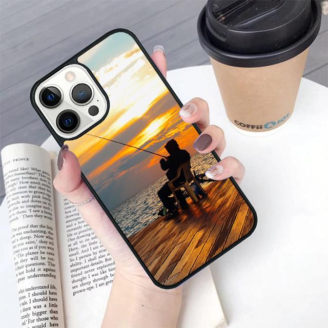 Чехол для телефона с изображением карпа, удочка, чехол-крышка для iPhone 17 Air 16 15 14 Plus Для apple 16 11 12 13 Pro Max coque