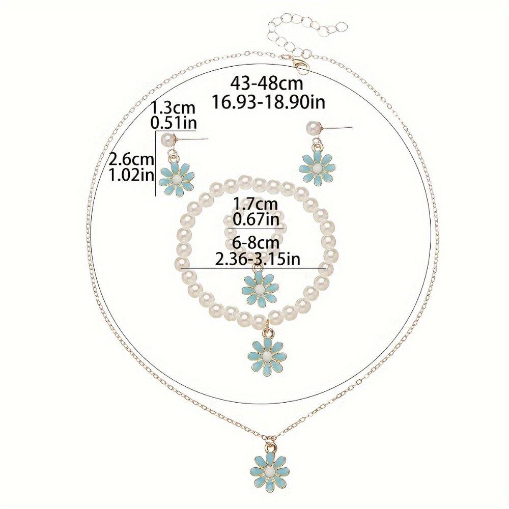 Жемчужные ожерелья Браслеты с дизайном «Бабочка» Модные комплекты ювелирных изделий для детей