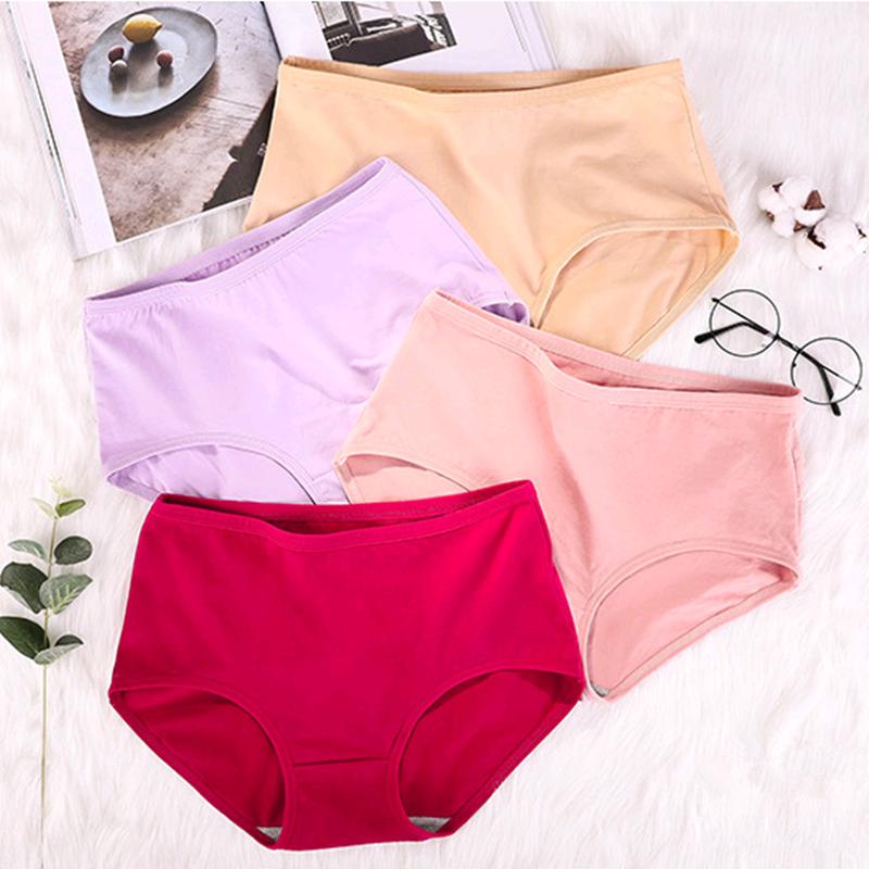 Женское нижнее белье больших размеров, трусы с высокой талией, хлопковые женские трусы XL XXL 3XL 4XL 5XL