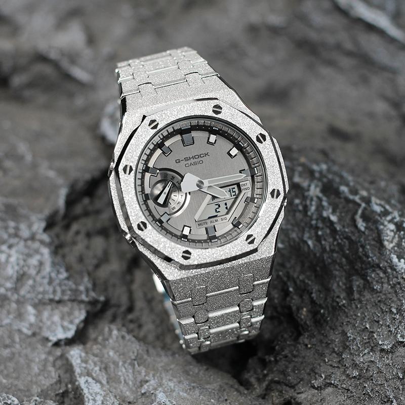 Casio Унисекс Полностью Металлическая Серия Часов GA-2100-1A(Watch4--)