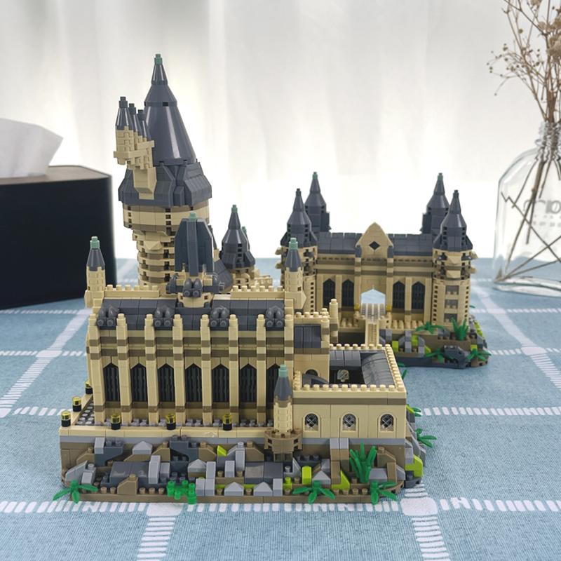 Новый набор микростроительных блоков Волшебный Замок Средневековья MOC Креативные Кирпичики Игрушки для Детей Взрослых Рождественские Подарки DIY Игрушка 3000+ шт.
