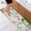 3D кои, кухонный коврик, коврик для ванной комнаты, абсорбирующий нескользящий коврик для коридора, ковер для спальни, ковер для гостиной, длинный коврик