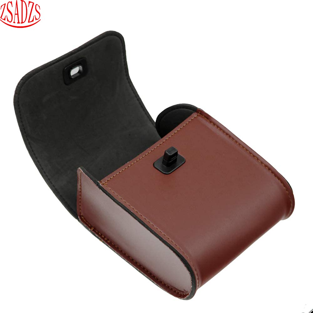 ZSADZS Мотоциклетная Боковая Сумка Роскошная Сумка Для Инструментов Дорожная Туристическая Кожаная Сумка Водонепроницаемая Кожа (коричневый)