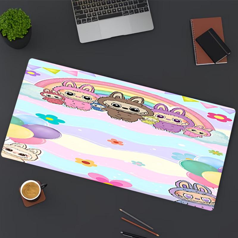 Labubu Print Mouse Pad, for Keyboard Pad Laptop PC Mat for Office Home Use, Desk Decor, Perfect Birthday Gift for Gamers