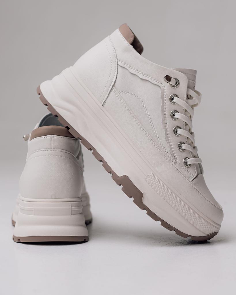 Ботинки на платформе Allsy 193402 36 молочные кожа