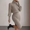 2024 Autumn/Winter Slim Fit Knitted Pullover Dress
