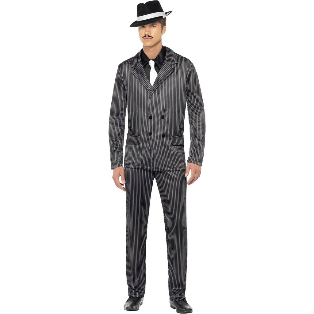 Smiffys Mens Gangster Pinstripe Costume