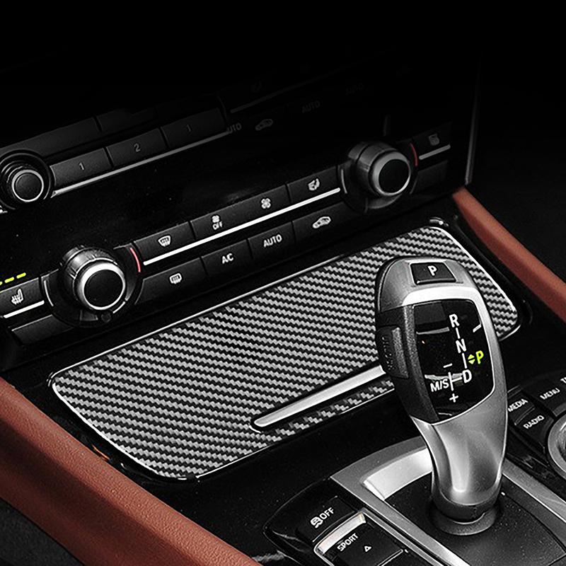 Украшение рамки переключения передач из углеродного волокна для BMW 5 серии GT F07 2010-2017, Стайлинг автомобиля, подъемные кнопки для оконного стекла, крышка