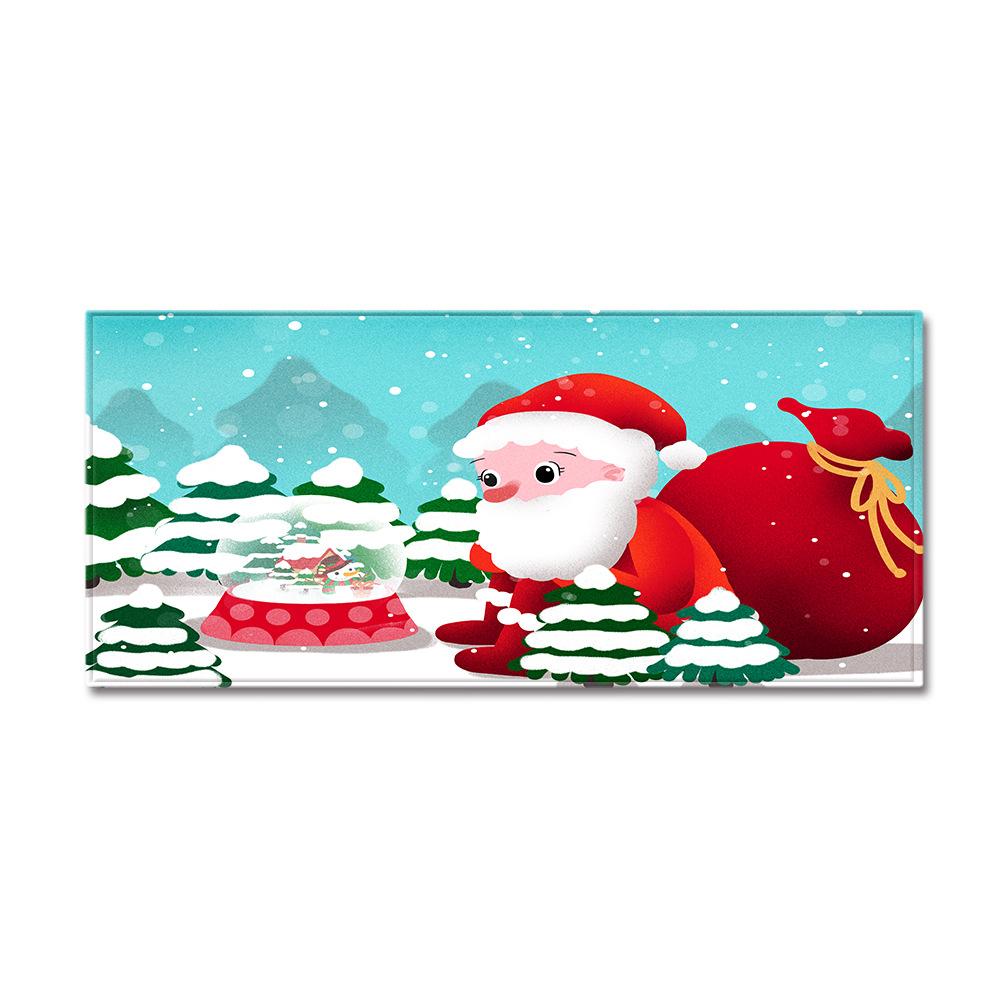 Christmas Kitchen Sand Carpet Doormat Long Floor Mat