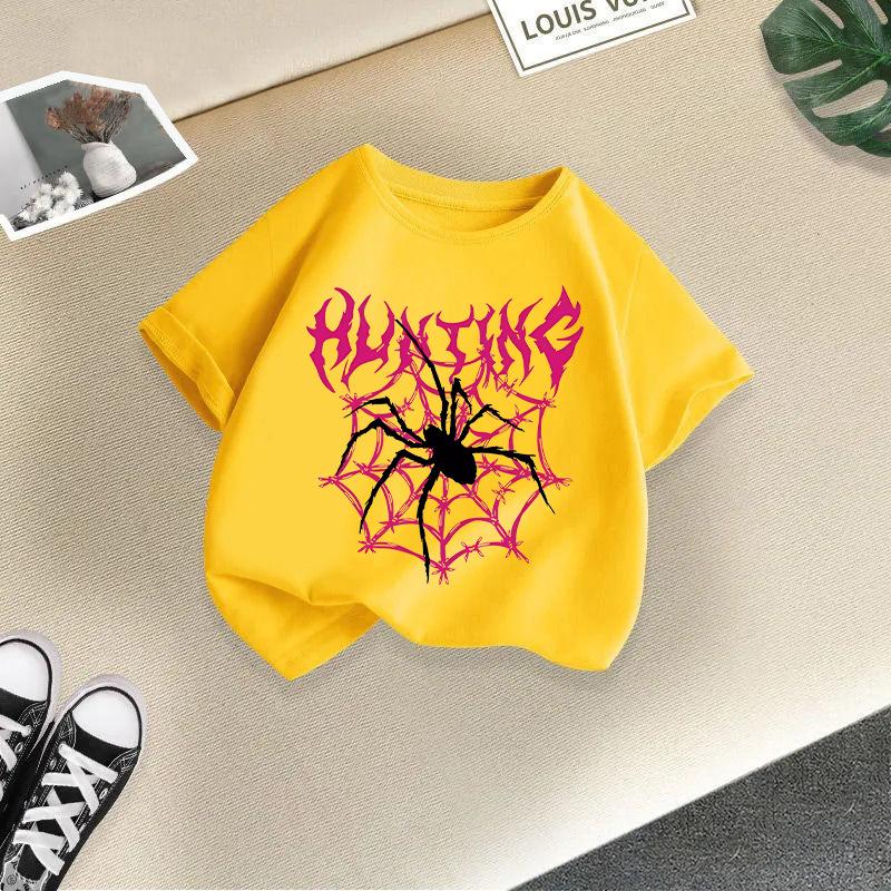 Children's Casual Short-sleeved T-shirt For Summer, Cute T-shirt For Girls And Boys